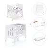 Minicuna 60x80 cm y cuna 60x120 cm (7en1) blanca · Omni Tre White C181T-M7700