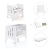 Minicuna 60x80 cm y cuna 60x120 cm (7en1) blanca · Omni Tre White C181T-M7700