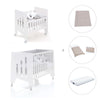Minicuna 60x80 cm y cuna 60x120 cm (7en1) blanca · Omni Tre White C181T-M7700