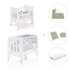 Minicuna 60x80 cm y cuna 60x120 cm (7en1) blanca · Omni Tre White C181T-M7700