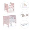 Minicuna 60x80 cm y cuna 60x120 cm (7en1) rosa claro · Omni Tre Flamingo C181T-M7742