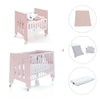 Minicuna 60x80 cm y cuna 60x120 cm (7en1) rosa claro · Omni Tre Flamingo C181T-M7742