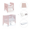 Minicuna 60x80 cm y cuna 60x120 cm (7en1) rosa claro · Omni Tre Flamingo C181T-M7742