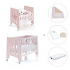 Minicuna 60x80 cm y cuna 60x120 cm (7en1) rosa claro · Omni Tre Flamingo C181T-M7742