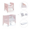 Minicuna 60x80 cm y cuna 60x120 cm (7en1) rosa claro · Omni Tre Flamingo C181T-M7742