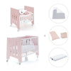 Minicuna 60x80 cm y cuna 60x120 cm (7en1) rosa claro · Omni Tre Flamingo C181T-M7742