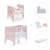 Minicuna 60x80 cm y cuna 60x120 cm (7en1) rosa claro · Omni Tre Flamingo C181T-M7742