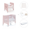 Minicuna 60x80 cm y cuna 60x120 cm (7en1) rosa claro · Omni Tre Flamingo C181T-M7742