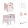Minicuna 60x80 cm y cuna 60x120 cm (7en1) rosa claro · Omni Tre Flamingo C181T-M7742