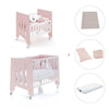Minicuna 60x80 cm y cuna 60x120 cm (7en1) rosa claro · Omni Tre Flamingo C181T-M7742