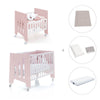 Minicuna 60x80 cm y cuna 60x120 cm (7en1) rosa claro · Omni Tre Flamingo C181T-M7742