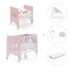 Minicuna 60x80 cm y cuna 60x120 cm (7en1) rosa claro · Omni Tre Flamingo C181T-M7742