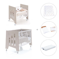 Minicuna 60x80 cm y cuna 60x120 cm (7en1) beige · Omni Tre Arena C181T-M7753