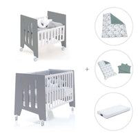 Minicuna 60x80 cm y cuna 60x120 cm (7en1) antracita · Omni Tre Antracita C181T-M7758