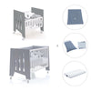 Minicuna 60x80 cm y cuna 60x120 cm (7en1) antracita · Omni Tre Antracita C181T-M7758