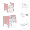 Minicuna 60x80 cm y cuna 60x120 cm (7en1) rosa · Omni Tre Quarzo C181T-M7759