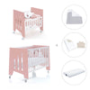 Minicuna 60x80 cm y cuna 60x120 cm (7en1) rosa · Omni Tre Quarzo C181T-M7759