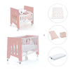 Minicuna 60x80 cm y cuna 60x120 cm (7en1) rosa · Omni Tre Quarzo C181T-M7759