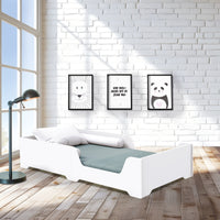 Cama baja Montessori 90x200 cm blanca · Ilmoon