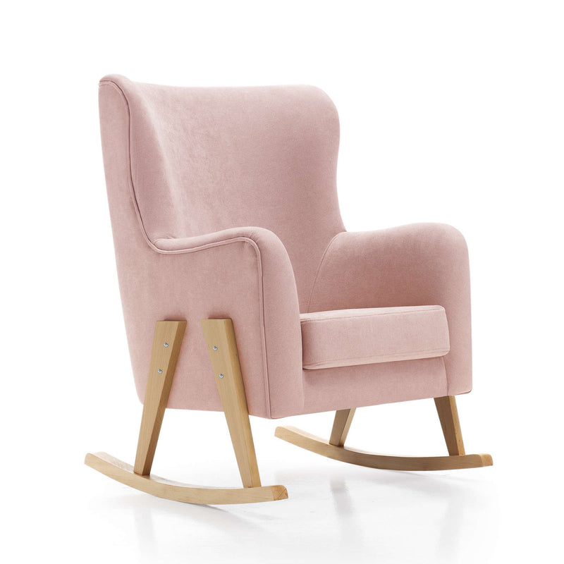 sillón mecedora de lactancia 2 en 1 color rosa
