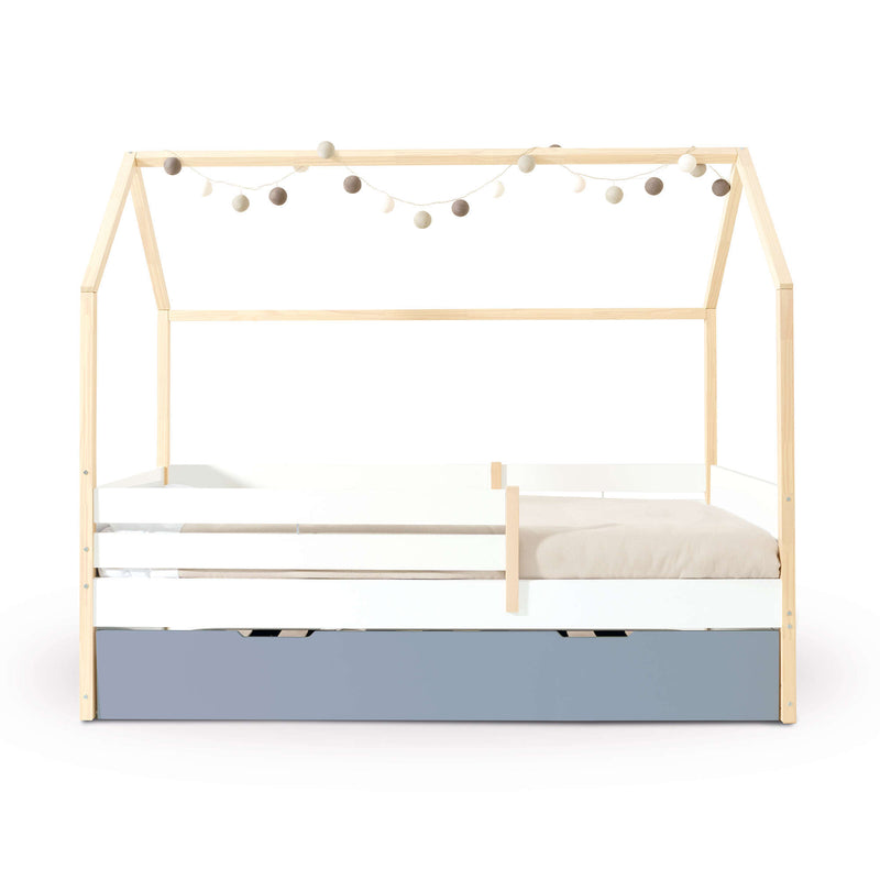 Cama Montessori 90x200 cm con cajón/cama nido en madera · Sogni XL NB2000