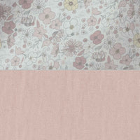 Cesta almacenaje infantil redonda flores rosa · Liberty 614-132