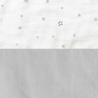 Cesta almacenaje infantil redonda gris con estrellitas · Delphin 614-134
