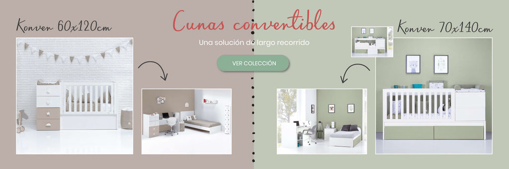 Cunas convertibles para bebés
