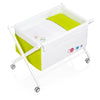 Minicuna infantil tijera blanco y verde · 670-251