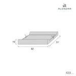 Funda ajustable gris para cambiador de bañera (80x50 cm) · 633-128 Stone grey