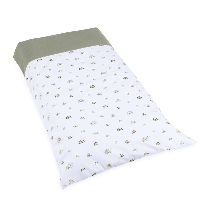 Funda nórdica cama júnior 90x200 cm verde-oliva · 636F-127 Espuma do mar