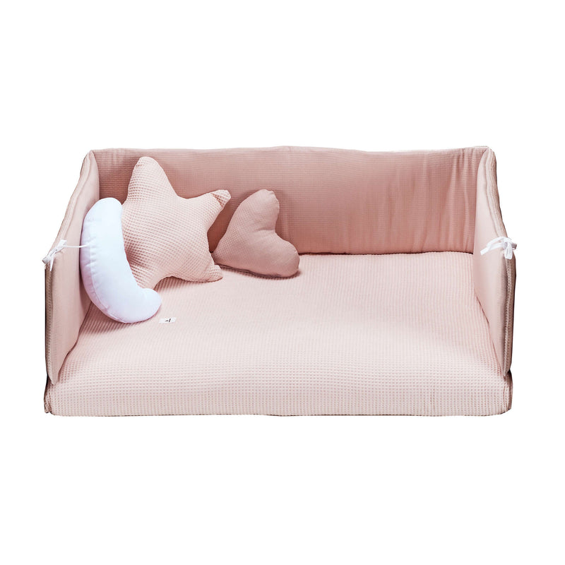 Set textil minicuna colecho 80x50 cm rosa · 650S-122 Cremarosa