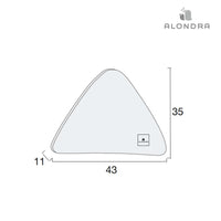 medidas de cojín triangular