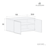 Módulo altillo doble (50 cm alto) para armario Modular · A301WD