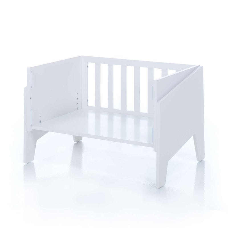Minicuna de colecho 50x80 cm para bebé (5en1) blanca · Equo