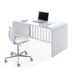 Cuna - cama - escritorio 70x140 cm Premium Kurve · C137