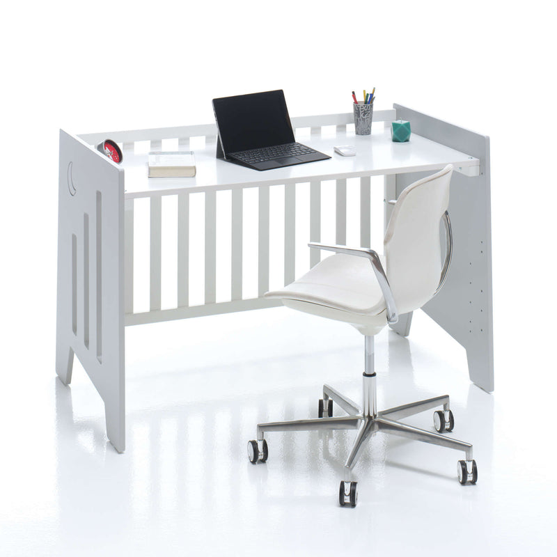 Cuna colecho OMNI 2 en 1 cuna bebé y escritorio gris