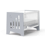 Cuna bebé y escritorio 70x140 2 en 1 gris