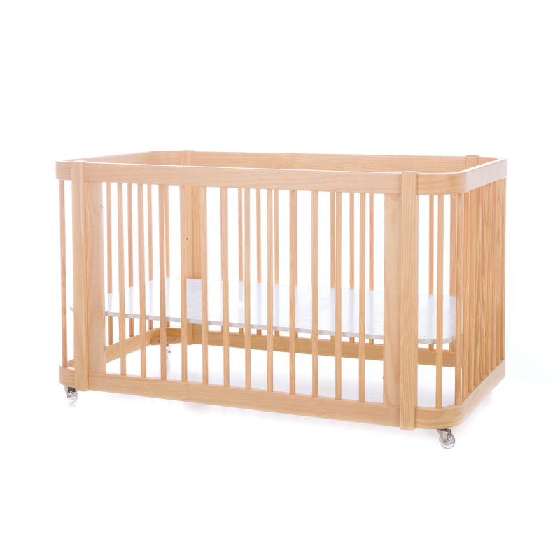 Cuna - Cama para bebé madera natural (3en1) CREA DUE Nomad 70x140 - C300