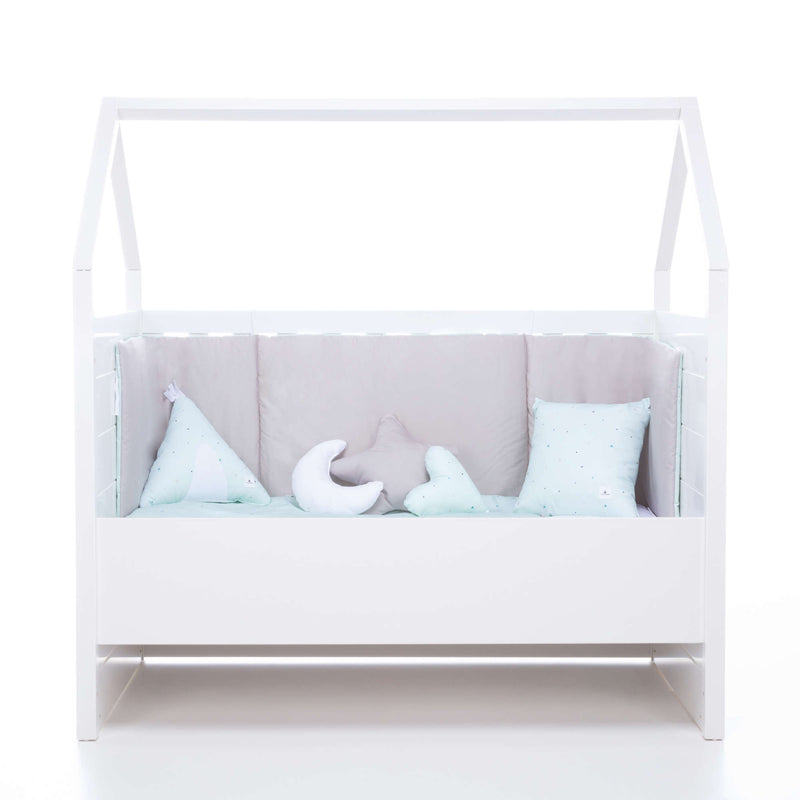 Cott Cuna Montessori para niños cama casita de madera 70x140cm