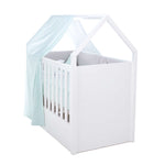 Cuna cabaña Montessori bebé tipo casita (3en1) 70x140 cm · AUNA Mint
