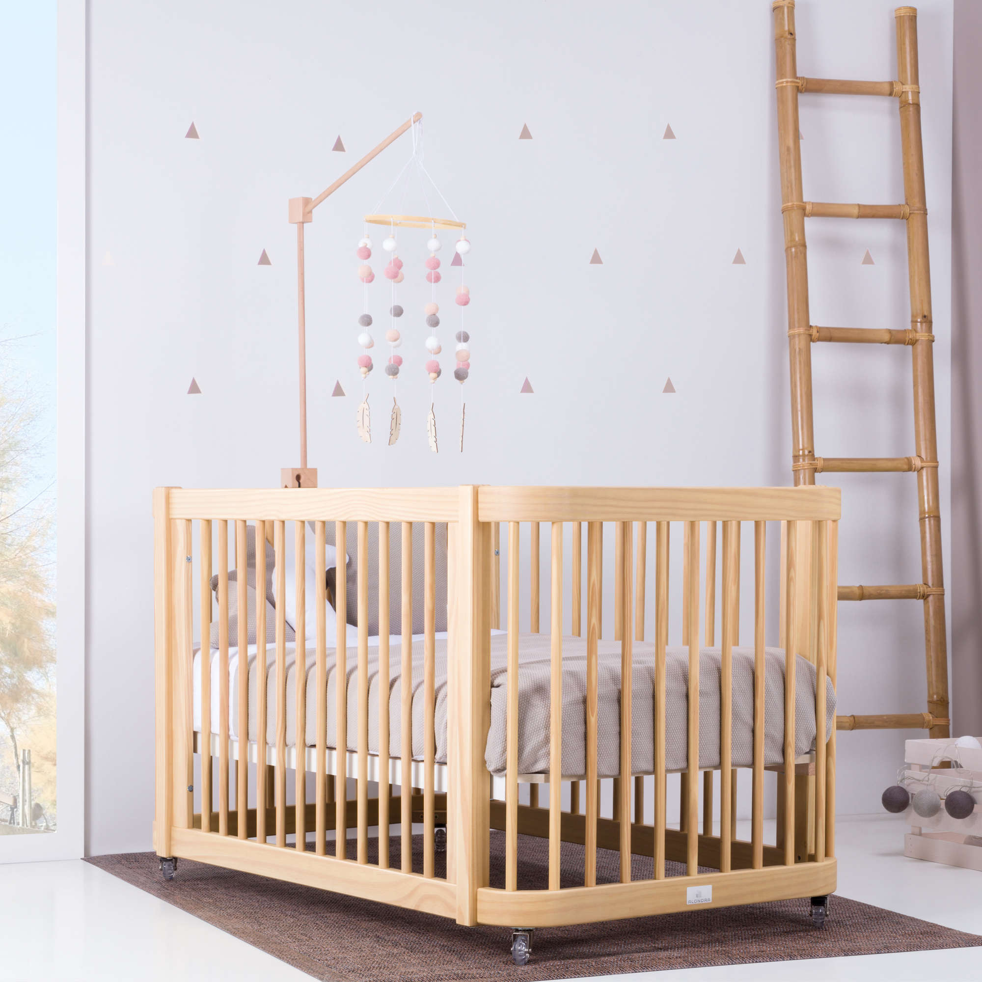Montessori para bebé (2en1) madera de 70x140 cm