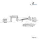 Cuna convertible 70x140 cm Inside Grey · K404-M7778