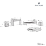Cuna convertible 70x140 cm Inside Flamingo rosa · K404-M7742