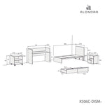Cuna convertible 70x140 cm Neo Clip White · K506 BLANCO