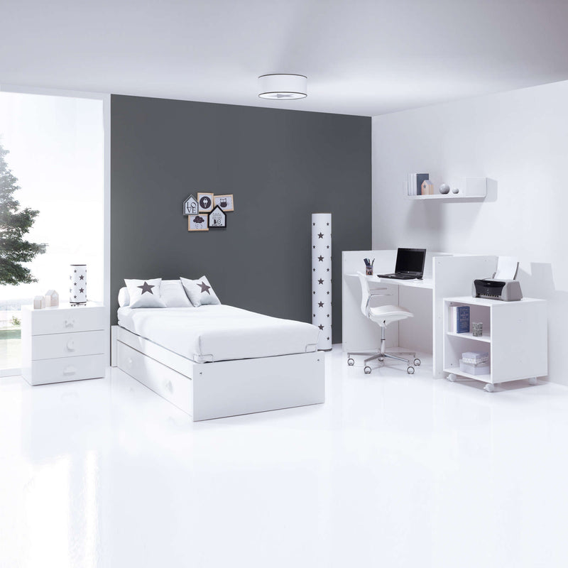 Cuna convertible 70x140 cm en blanco · Sero Bubble K554-M7700