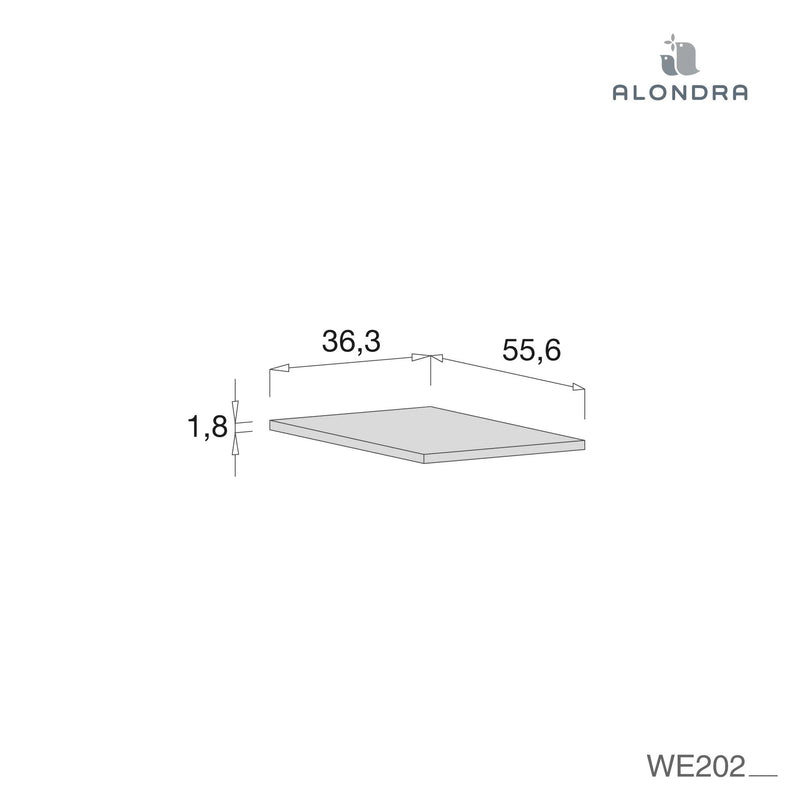 Estante adicional para cómodas Bubble y Joy · WE202-M40