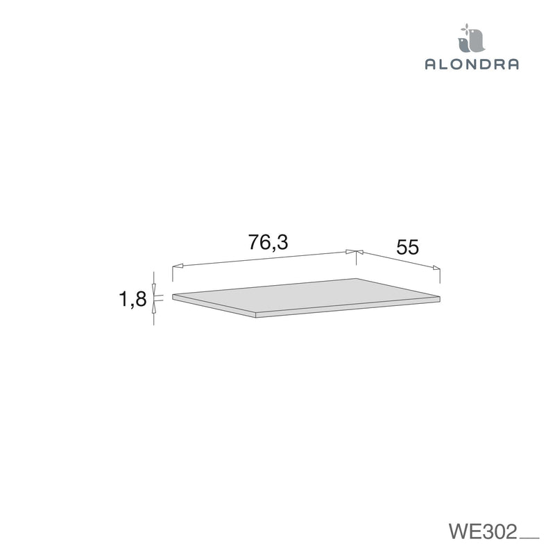 Estante adicional para armarios Bubble y Joy · WE302-M40