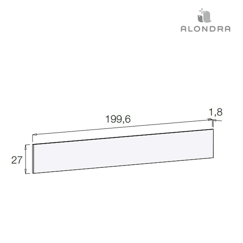 Tapa trasera para cuna convertible gama SERO en blanco · WTN502