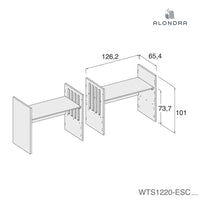 Piecero separador para cuna convertible gemelar Duplo · WTS1220